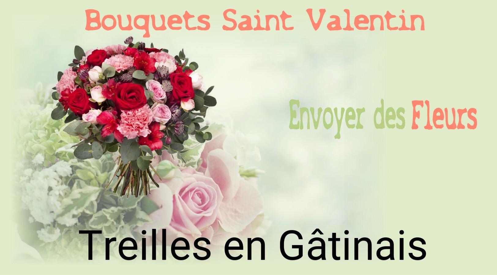 Roses de Saint-Valentin livrées à Treilles-en-Gâtinais